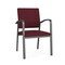 Lesro Newport Guest Chair Metal Frame, Charcoal, OH Wine Upholstery NP1101 - alternate 1